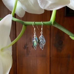 Sterling Silver Feather Earrings